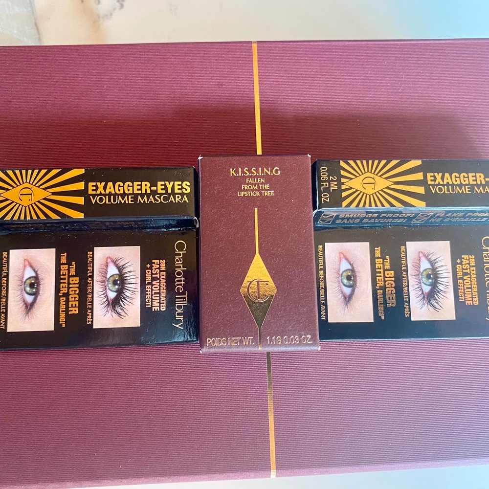 Charlotte Tilbury 1 Lipstick ,2 Mascara NWT